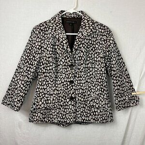 Lafayette 148 Giraffe Animal Print Blazer Womens‎ 8 Professional Office Mature